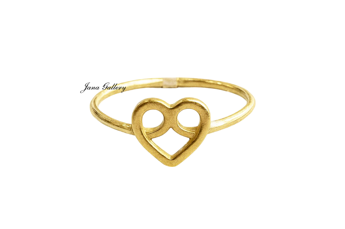 انگشتر قلب RGH391 طلایی